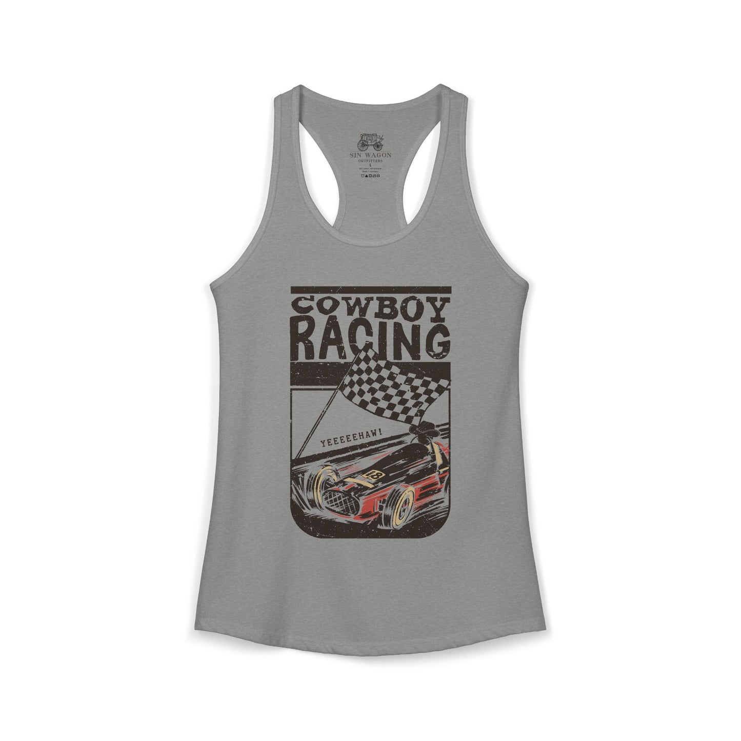 Cowboy Racing Racerback Tank