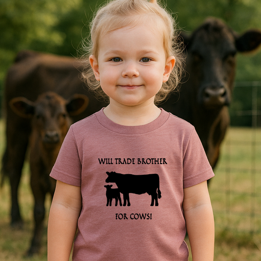 Will Trade Brother for Cows Toddler T-Shirt