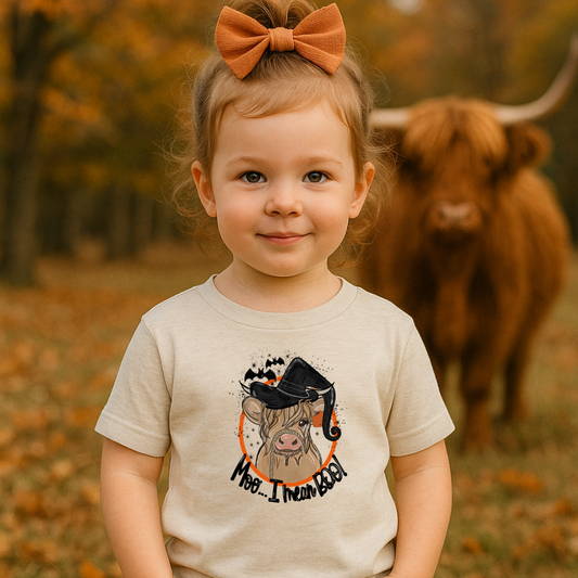 Moo...I Mean Boo Toddler T-Shirt