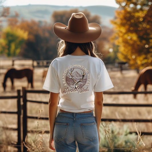Abandoned Hunting Wives Social Club T-Shirt