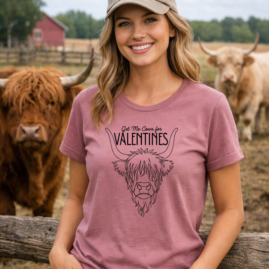Get Me Cows for Valentines Unisex T-Shirt