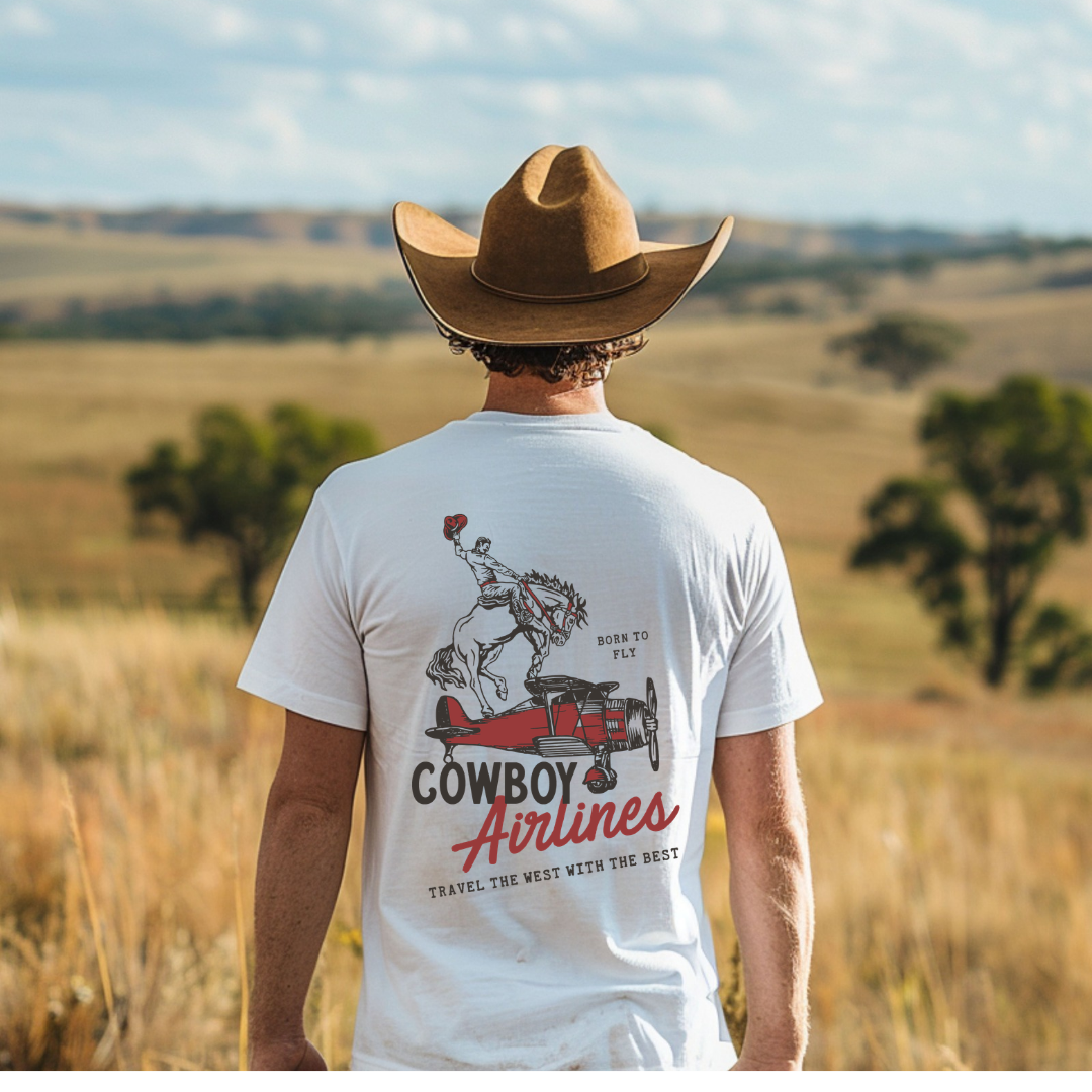 Cowboy Airlines Graphic Unisex T-Shirt